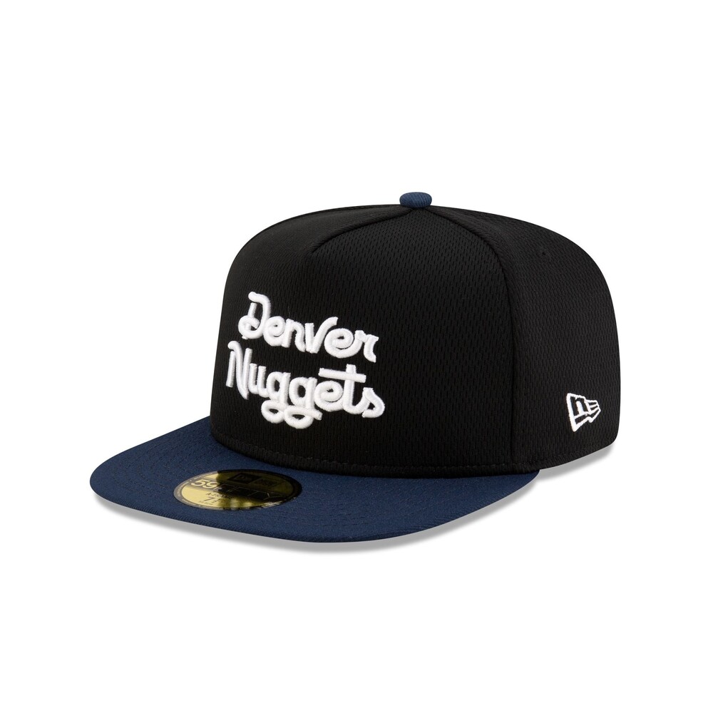 New Era Denver Nuggets Dashmark Mesh 59FIFTY A-Frame Fitted Hat - Size 7 3/4